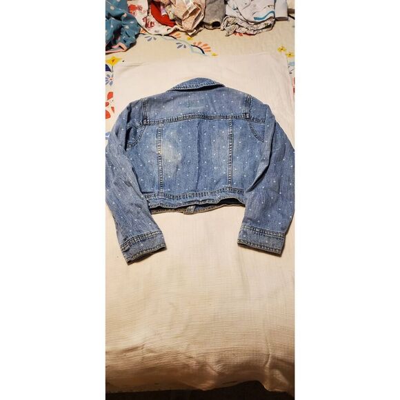 CHEROKEE STONEWASHED GIRLS DENIM CROP JACKET - Picture 4 of 7